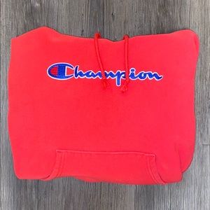 Red Champion Hoodie
